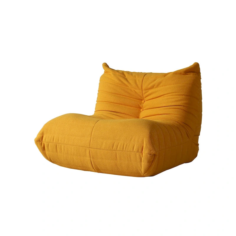 Fireside-Sessel, einzelner Sofasessel aus Teddy-Stoff, Sitzsack
