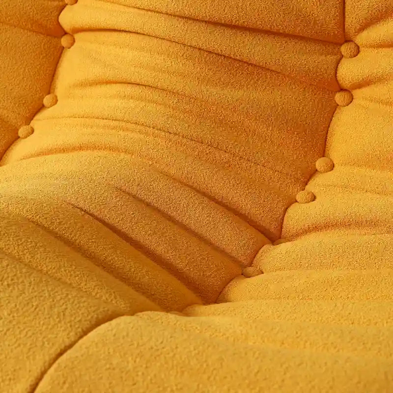 Fireside-Sessel, einzelner Sofasessel aus Teddy-Stoff, Sitzsack