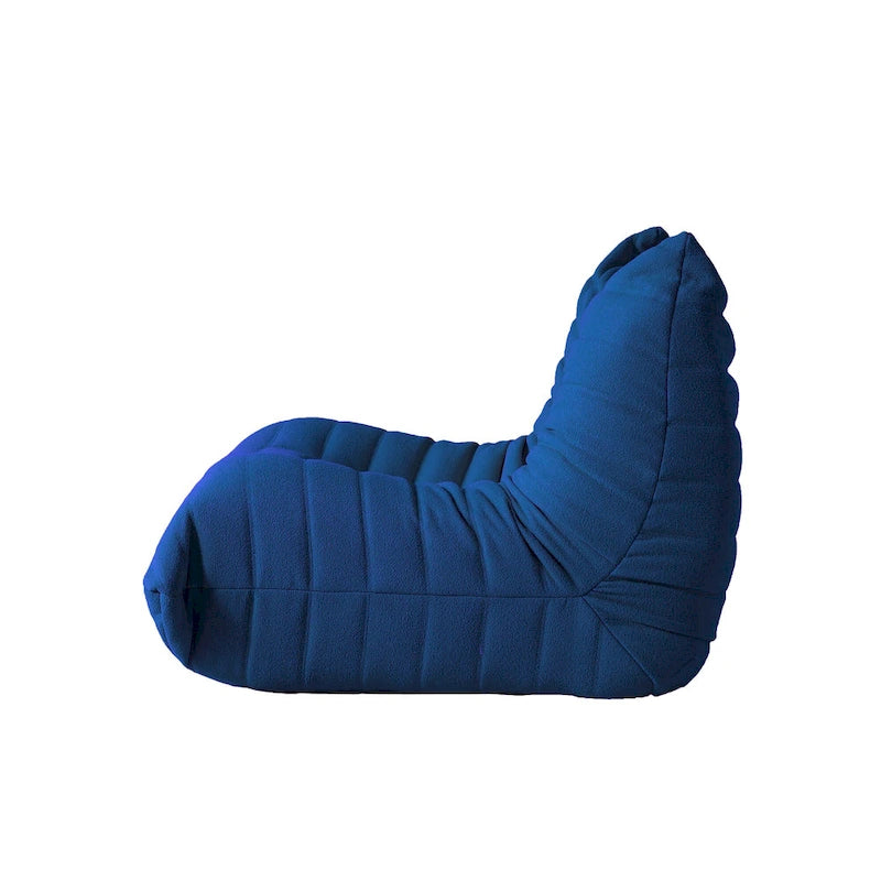 Fireside-Sessel, einzelner Sofasessel aus Teddy-Stoff, Sitzsack