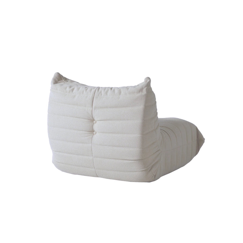 Fireside-Sessel, einzelner Sofasessel aus Teddy-Stoff, Sitzsack