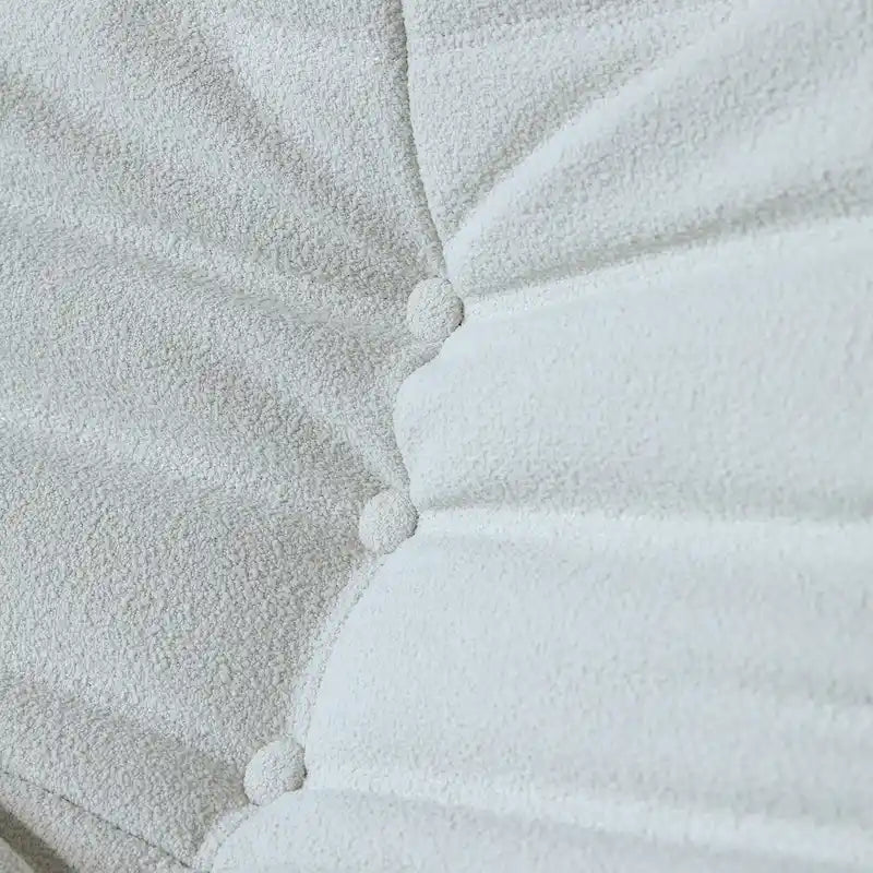 Fireside-Sessel, einzelner Sofasessel aus Teddy-Stoff, Sitzsack