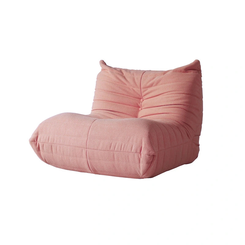 Fireside-Sessel, einzelner Sofasessel aus Teddy-Stoff, Sitzsack