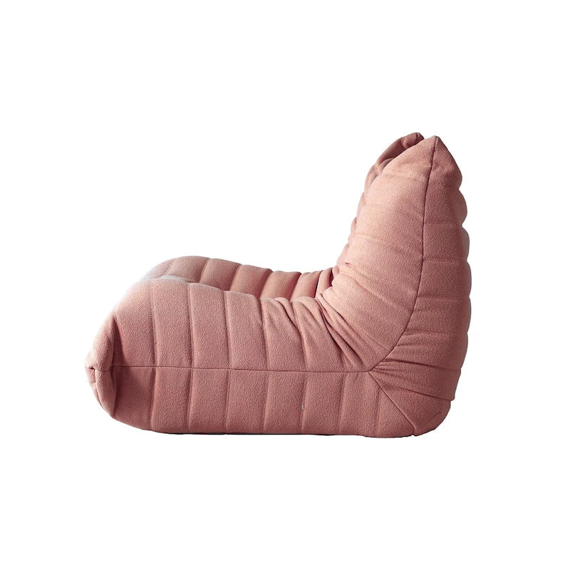 Fireside-Sessel, einzelner Sofasessel aus Teddy-Stoff, Sitzsack