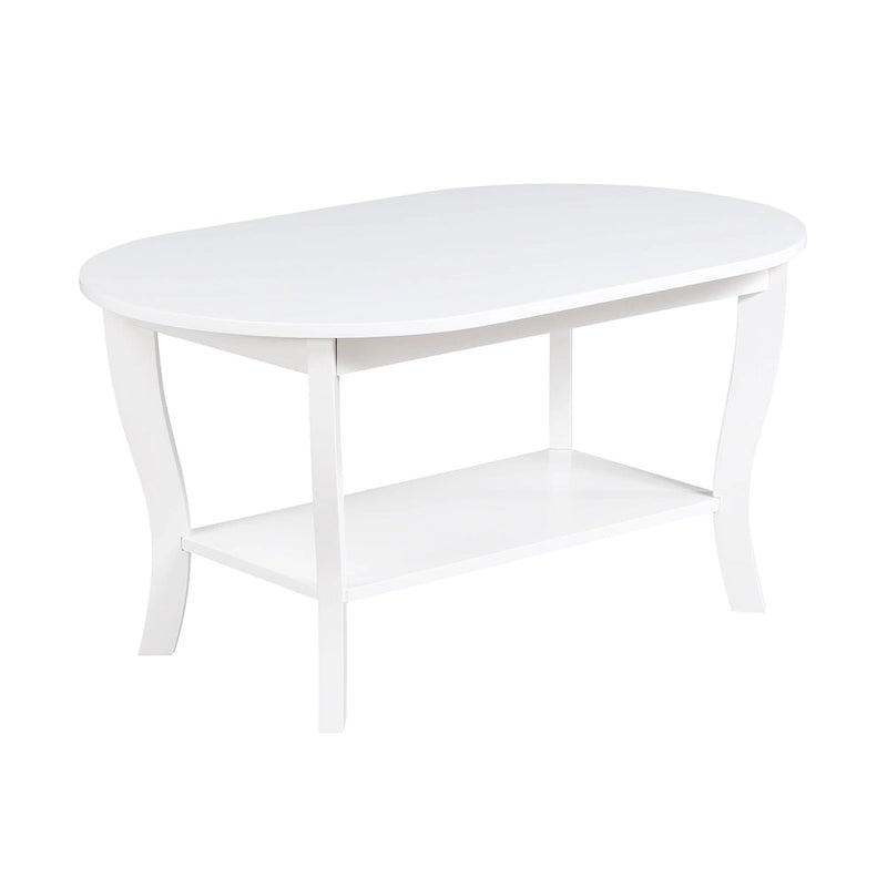 Convenience Concepts American Heritage ovaler Couchtisch mit Ablage