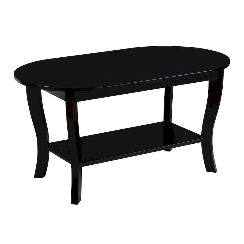 Convenience Concepts American Heritage ovaler Couchtisch mit Ablage