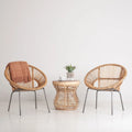 Natürlicher handgewebter Papasan-Sessel aus Rattan von East at Main