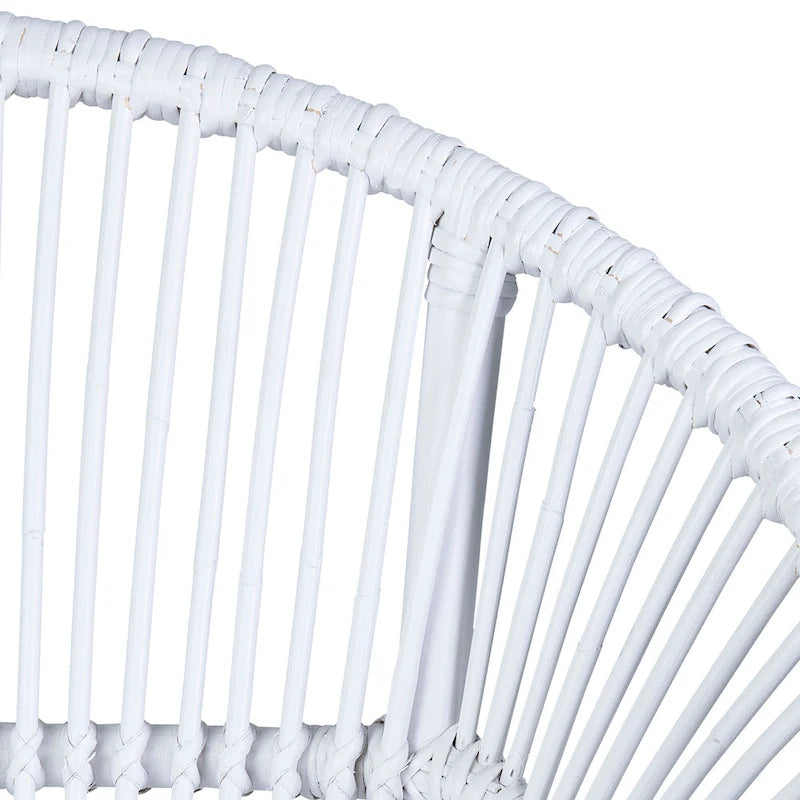 Natürlicher handgewebter Papasan-Sessel aus Rattan von East at Main