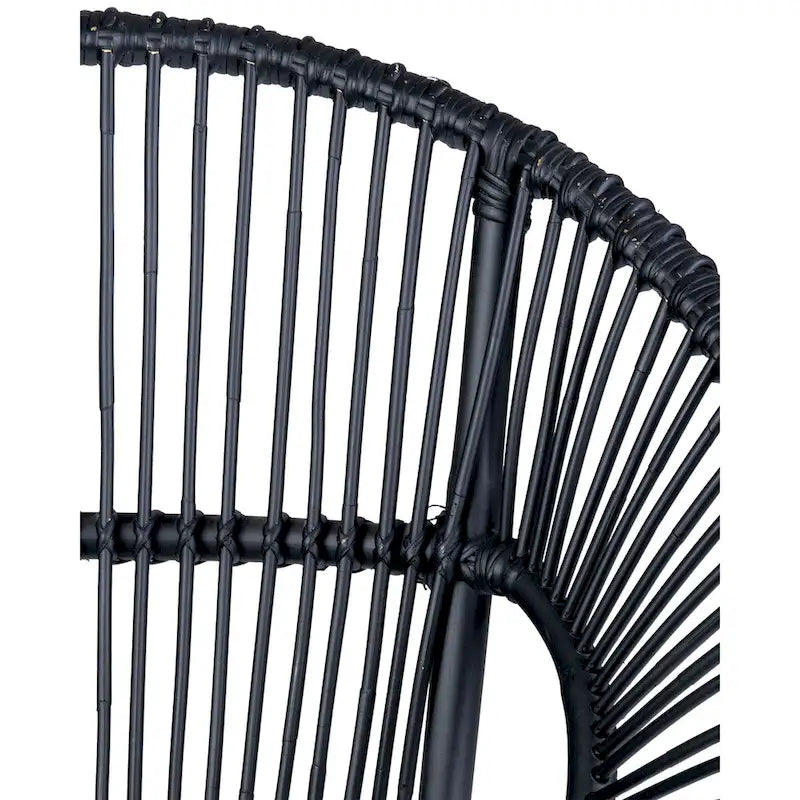 Natürlicher handgewebter Papasan-Sessel aus Rattan von East at Main