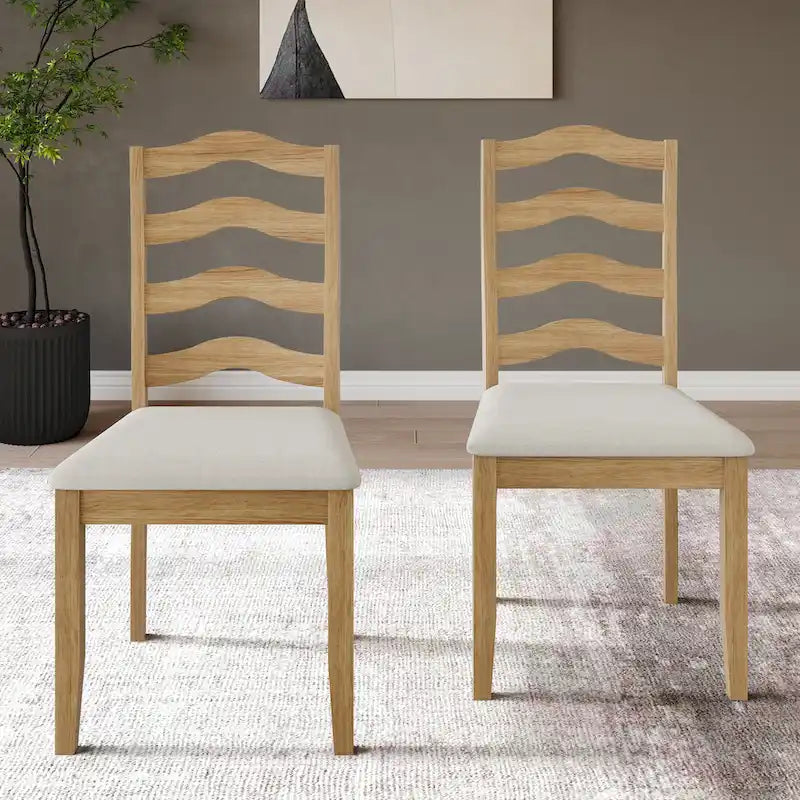 CraftPorch Sophistique Wooden Dining Chairs (Set of 2) - N/A
