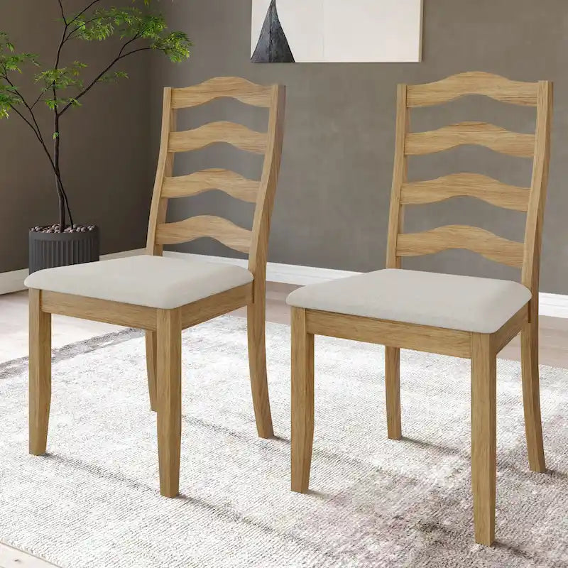 CraftPorch Sophistique Wooden Dining Chairs (Set of 2) - N/A