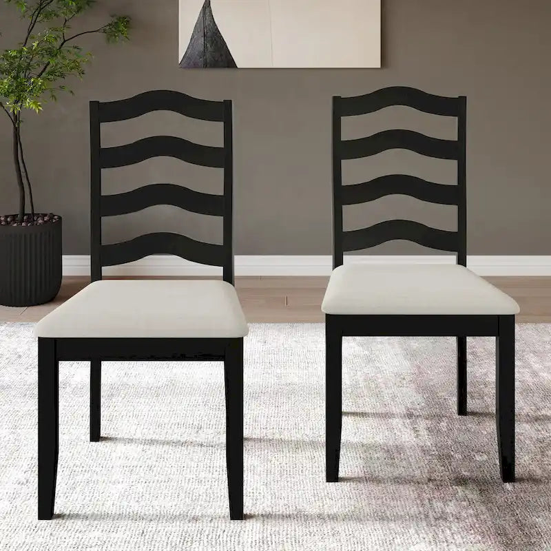 CraftPorch Sophistique Wooden Dining Chairs (Set of 2) - N/A