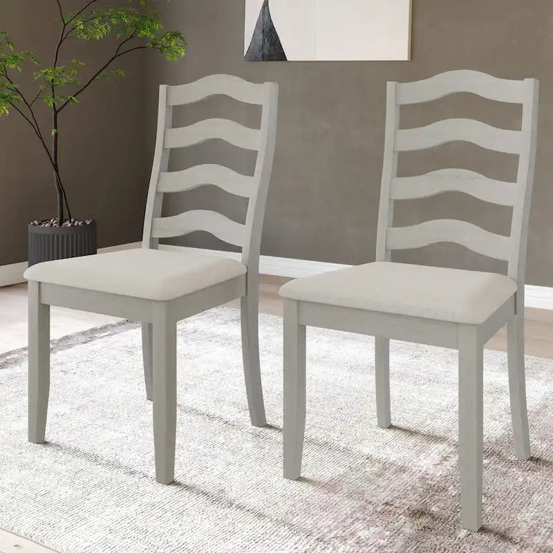 CraftPorch Sophistique Wooden Dining Chairs (Set of 2) - N/A