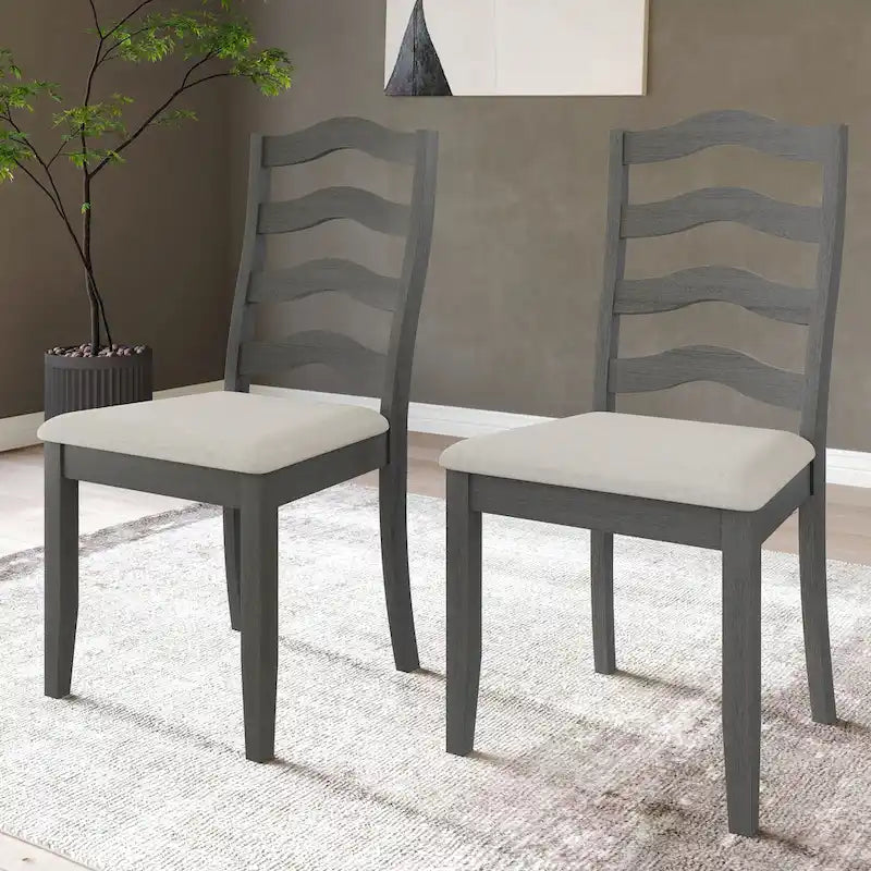 CraftPorch Sophistique Wooden Dining Chairs (Set of 2) - N/A