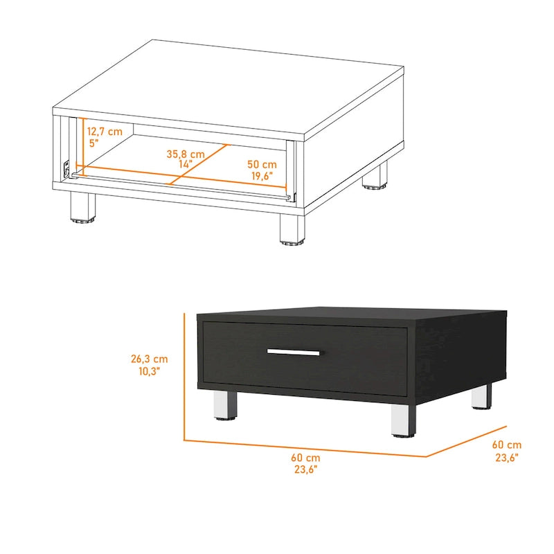 Tavolino da caffè alto 10 pollici FM Furniture Myers