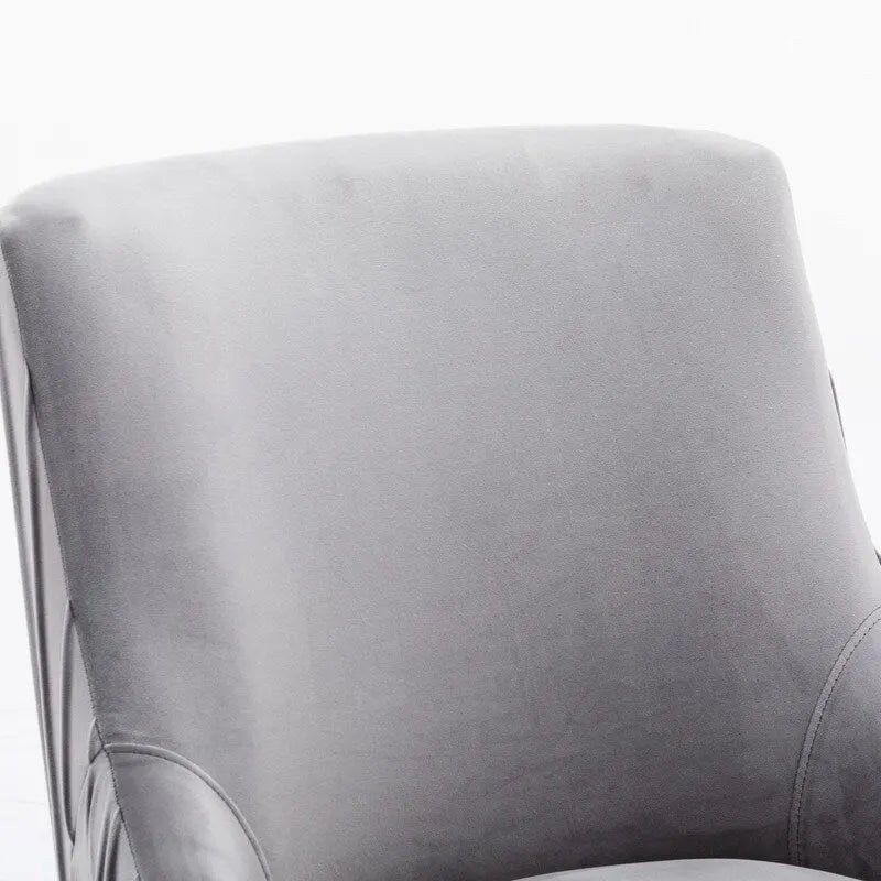 SEYNAR moderne eetkamerstoelen van fluweel met geplooide rug, set van 4, met handgreep aan de achterkant