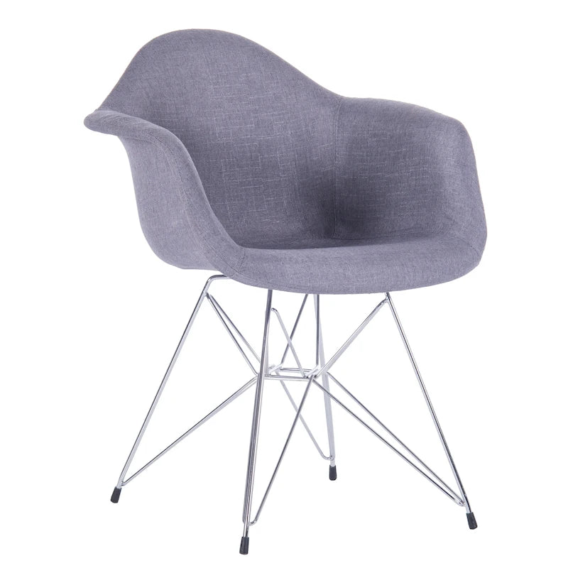 Sillones de comedor tapizados Porthos Home con patas de metal (juego de 2) - N/A
