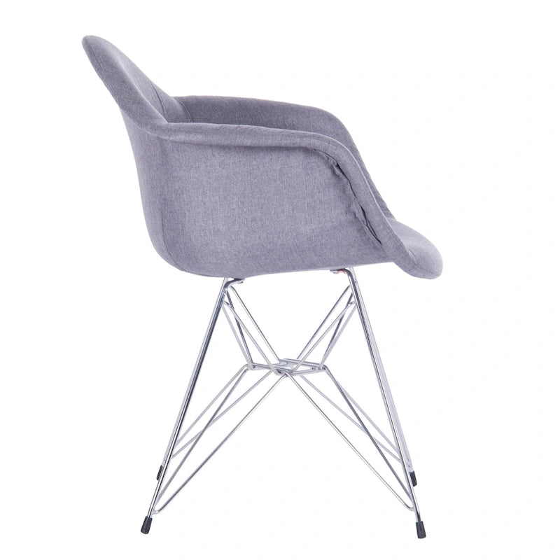 Sillones de comedor tapizados Porthos Home con patas de metal (juego de 2) - N/A