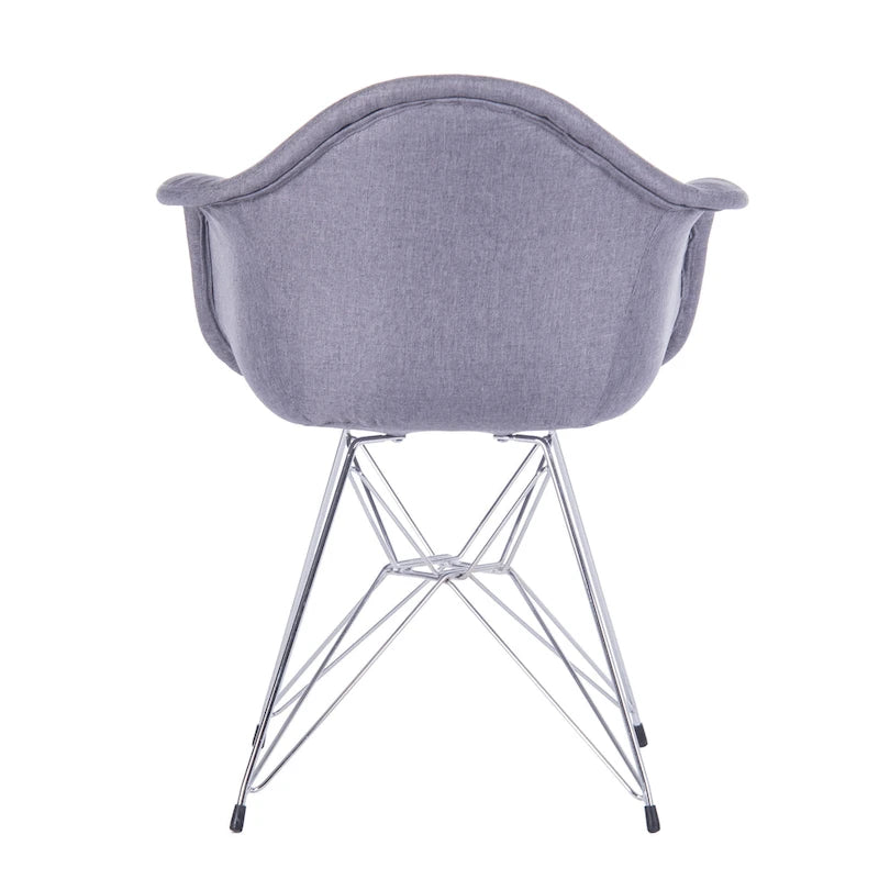Sillones de comedor tapizados Porthos Home con patas de metal (juego de 2) - N/A