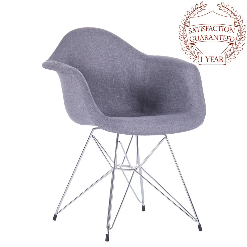 Sillones de comedor tapizados Porthos Home con patas de metal (juego de 2) - N/A