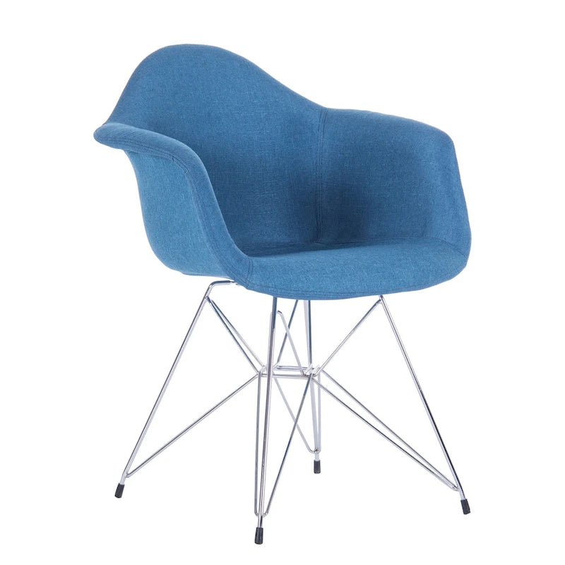 Sillones de comedor tapizados Porthos Home con patas de metal (juego de 2) - N/A