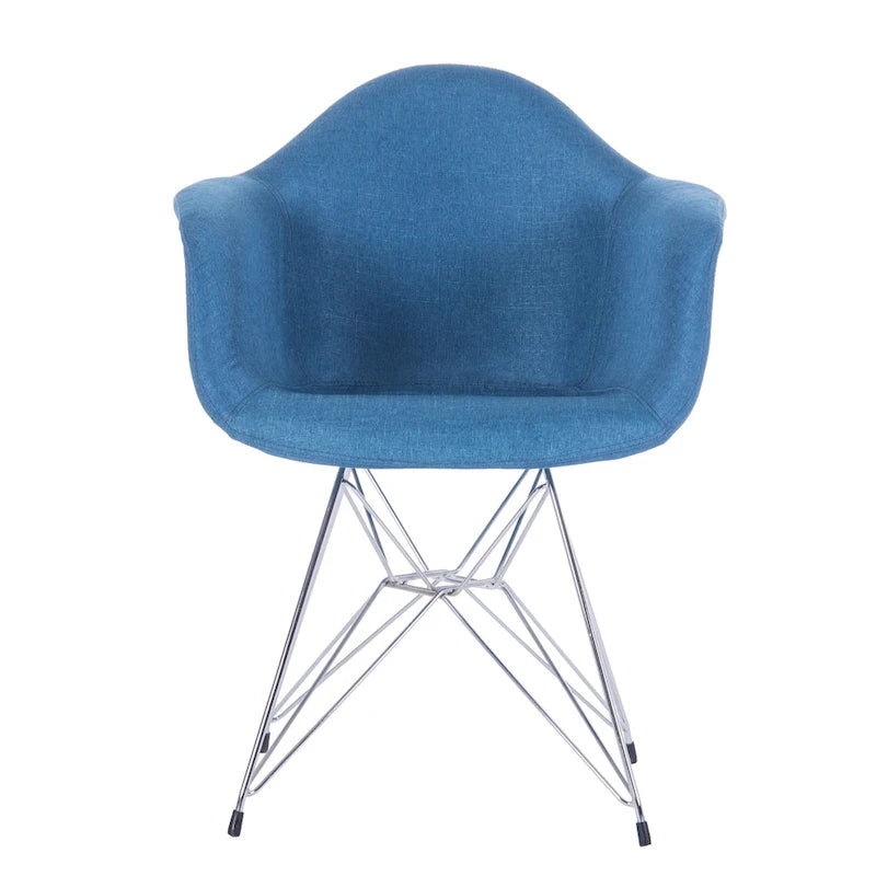 Sillones de comedor tapizados Porthos Home con patas de metal (juego de 2) - N/A