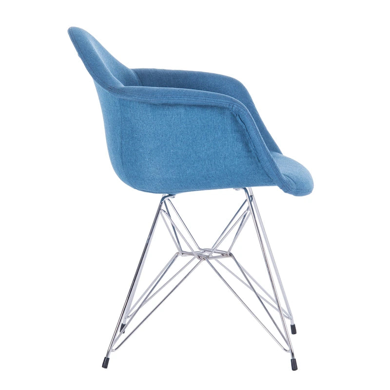 Sillones de comedor tapizados Porthos Home con patas de metal (juego de 2) - N/A