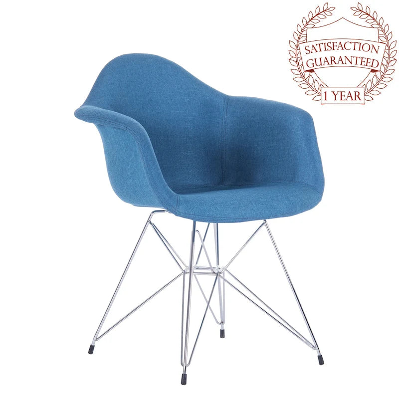 Sillones de comedor tapizados Porthos Home con patas de metal (juego de 2) - N/A