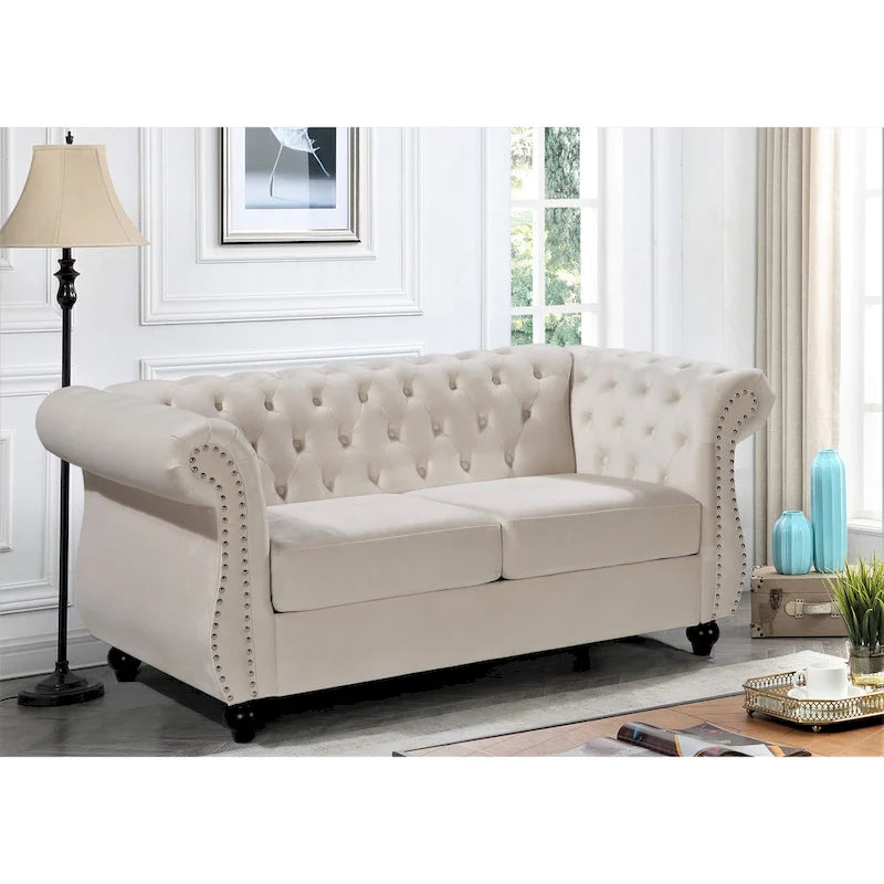 Canapé 2 places Chesterfield Antoinette