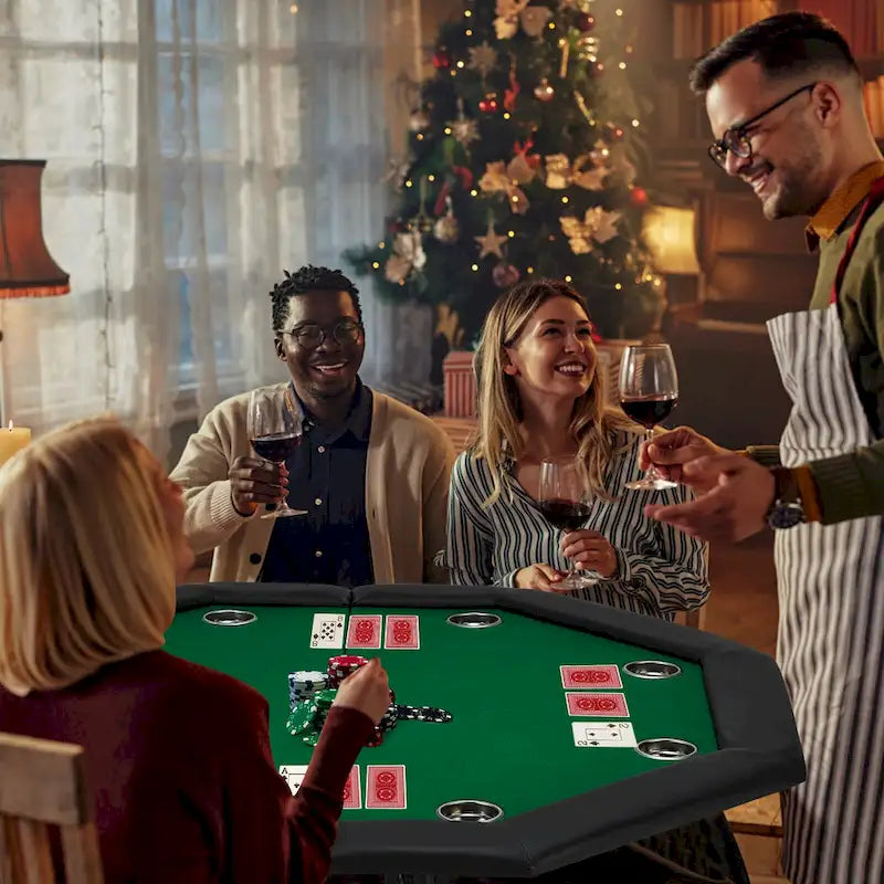 AVAWING Pokertisch für 8 Spieler, Casino und Freizeit