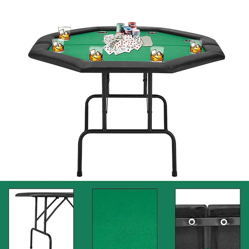 AVAWING Pokertisch für 8 Spieler, Casino und Freizeit