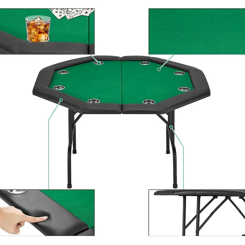 AVAWING Pokertisch für 8 Spieler, Casino und Freizeit
