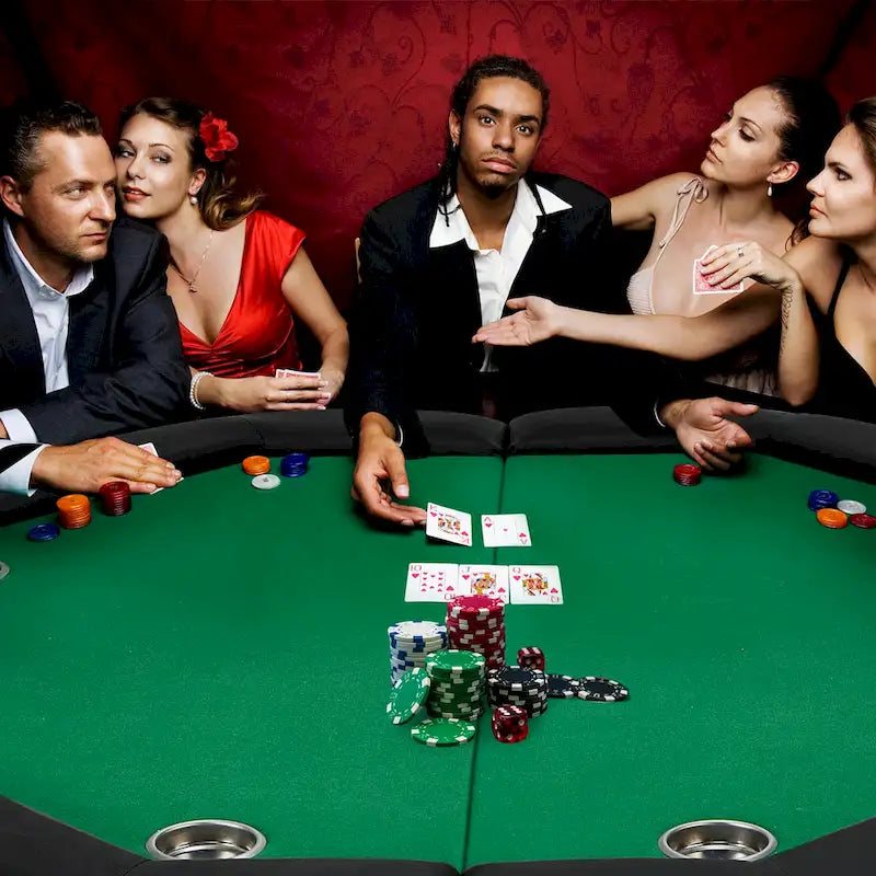 AVAWING Pokertisch für 8 Spieler, Casino und Freizeit