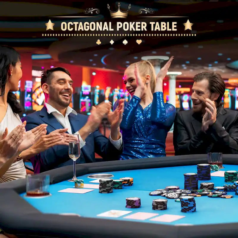 AVAWING Pokertisch für 8 Spieler, Casino und Freizeit