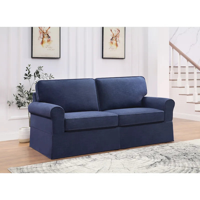 Sofa Zuni w stylu mid-century z pokrowcem marki Porch & Den