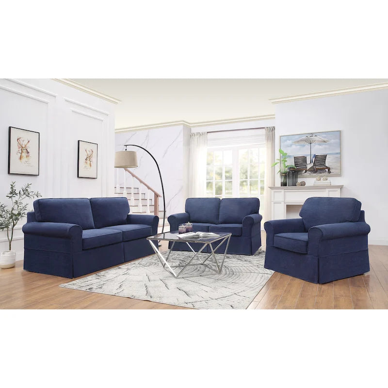 Zweisitzer-Sofa „Zuni“ im Mid-Century-Stil mit abnehmbarem Bezug von Porch & Den