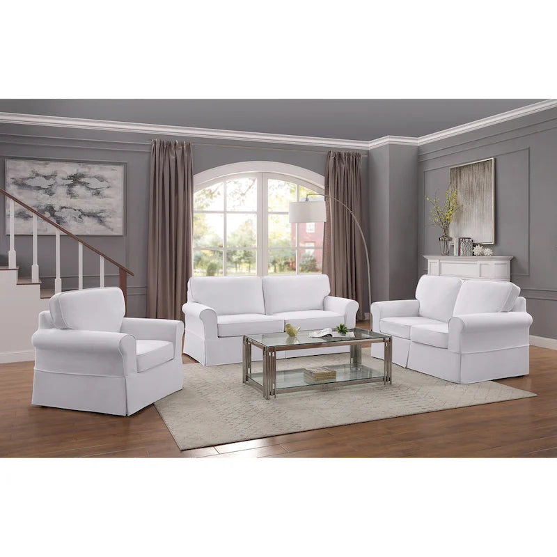 Zweisitzer-Sofa „Zuni“ im Mid-Century-Stil mit abnehmbarem Bezug von Porch & Den