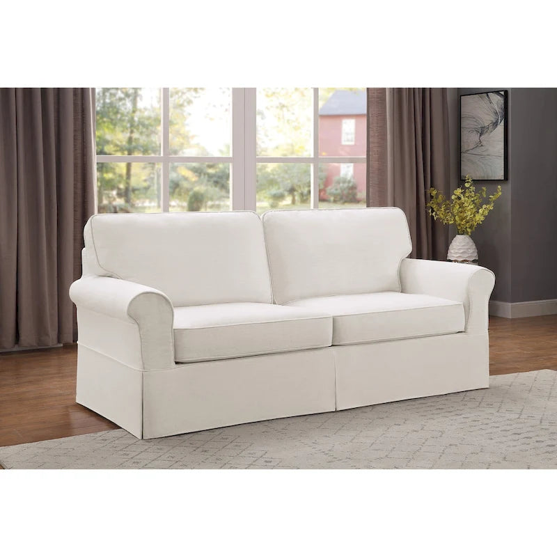 Zweisitzer-Sofa „Zuni“ im Mid-Century-Stil mit abnehmbarem Bezug von Porch & Den