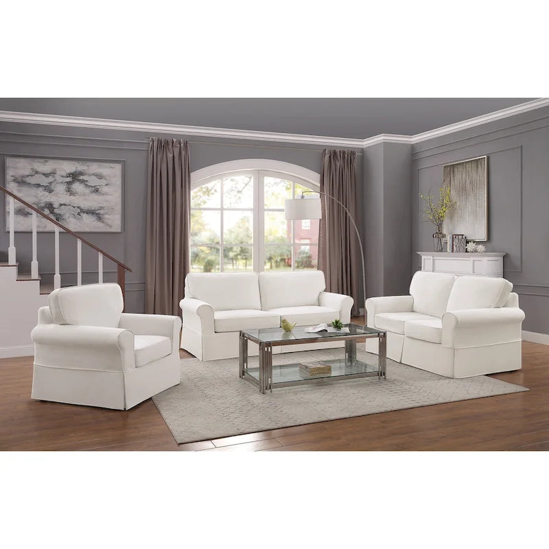 Zweisitzer-Sofa „Zuni“ im Mid-Century-Stil mit abnehmbarem Bezug von Porch & Den