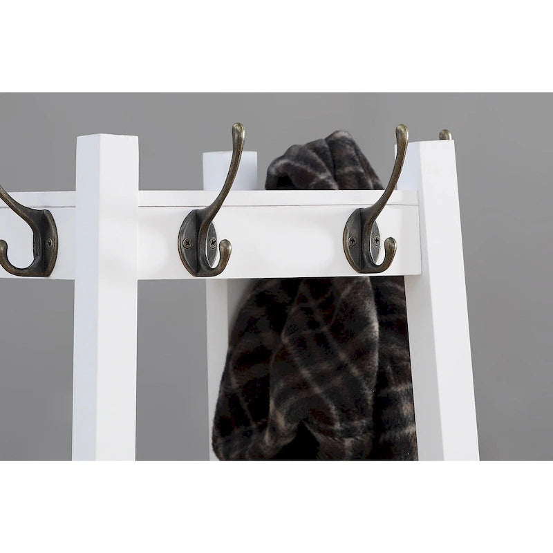 Appendiabiti da terra con ripiano contenitore a 3 livelli Vassen di Roundhill Furniture