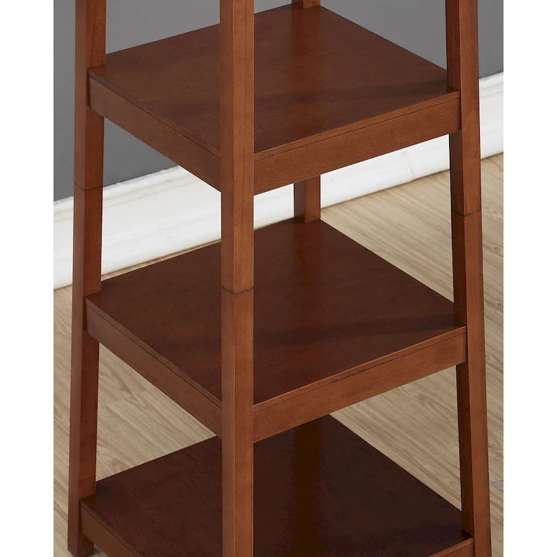 Appendiabiti da terra con ripiano contenitore a 3 livelli Vassen di Roundhill Furniture