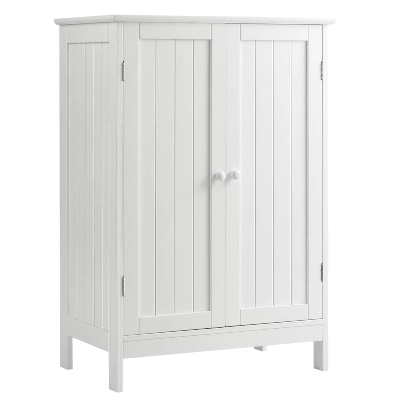 Meuble de rangement de salle de bains à deux portes, meuble à chaussures en bois au sol