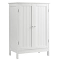 Meuble de rangement de salle de bains à deux portes, meuble à chaussures en bois au sol
