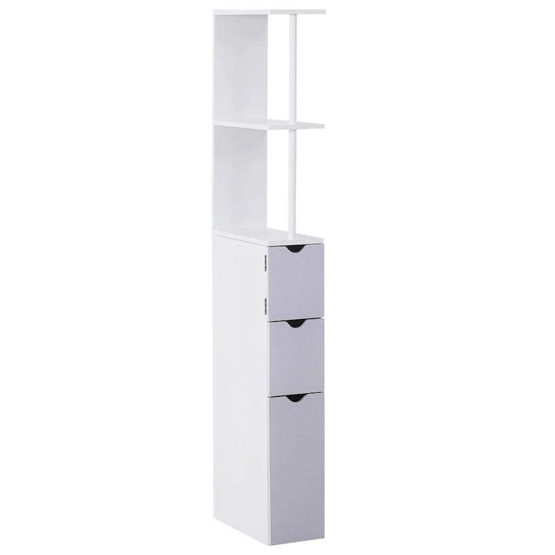Meuble colonne de rangement pour salle de bains - 6 W x 13 D x 55.25 H