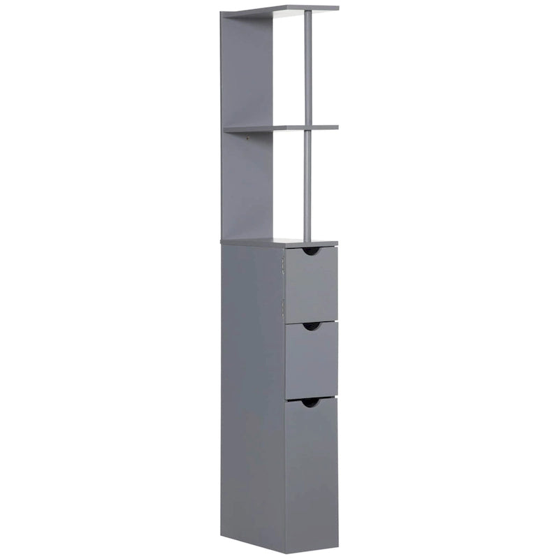 Meuble colonne de rangement pour salle de bains - 6 W x 13 D x 55.25 H