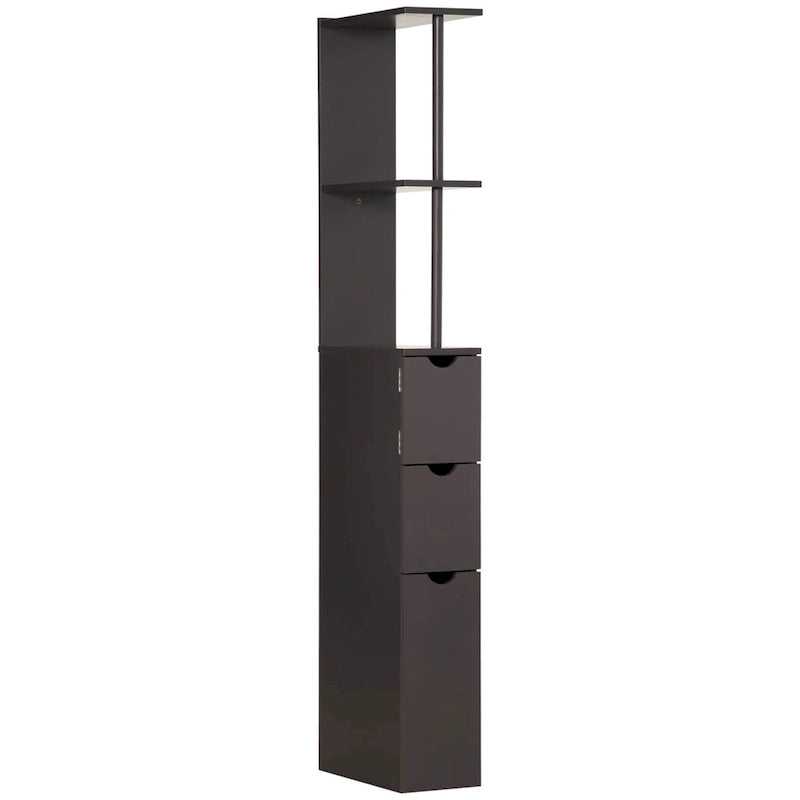 Meuble colonne de rangement pour salle de bains - 6 W x 13 D x 55.25 H