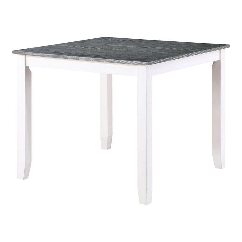 Set da pranzo quadrato bianco Badia Transitional da 5 pezzi di Furniture of America