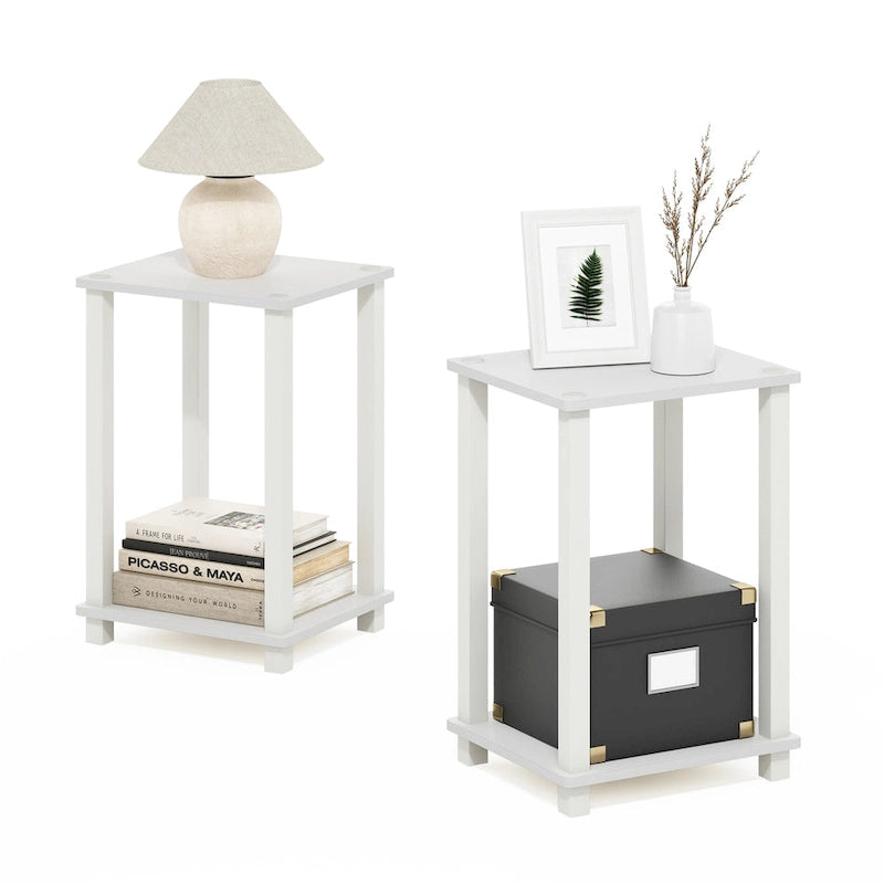 Furinno Simplistic Beistelltisch, klein, 2er-Set