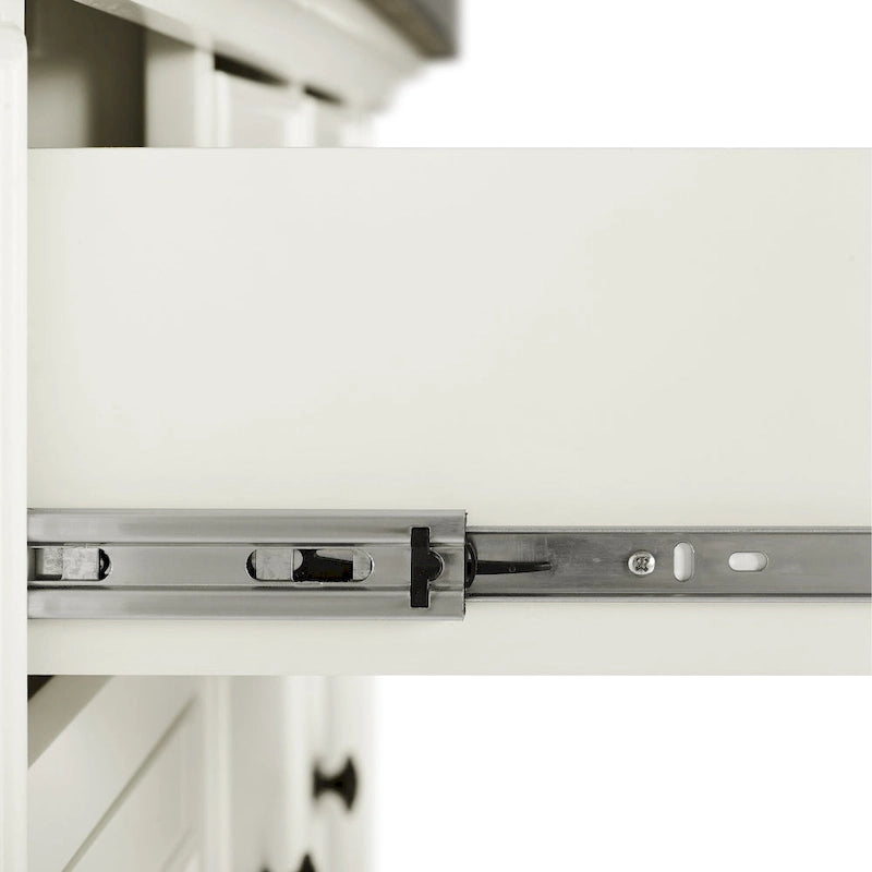 Crosley Julia Kücheninsel mit Edelstahlplatte – 50 W x32 D x 36 H