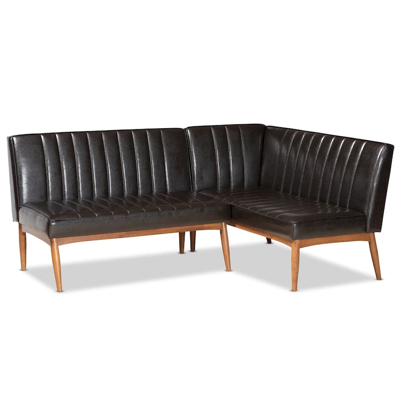 2-teilige Essnischen-Bankettgarnitur Daymond im modernen Mid-Century-Stil