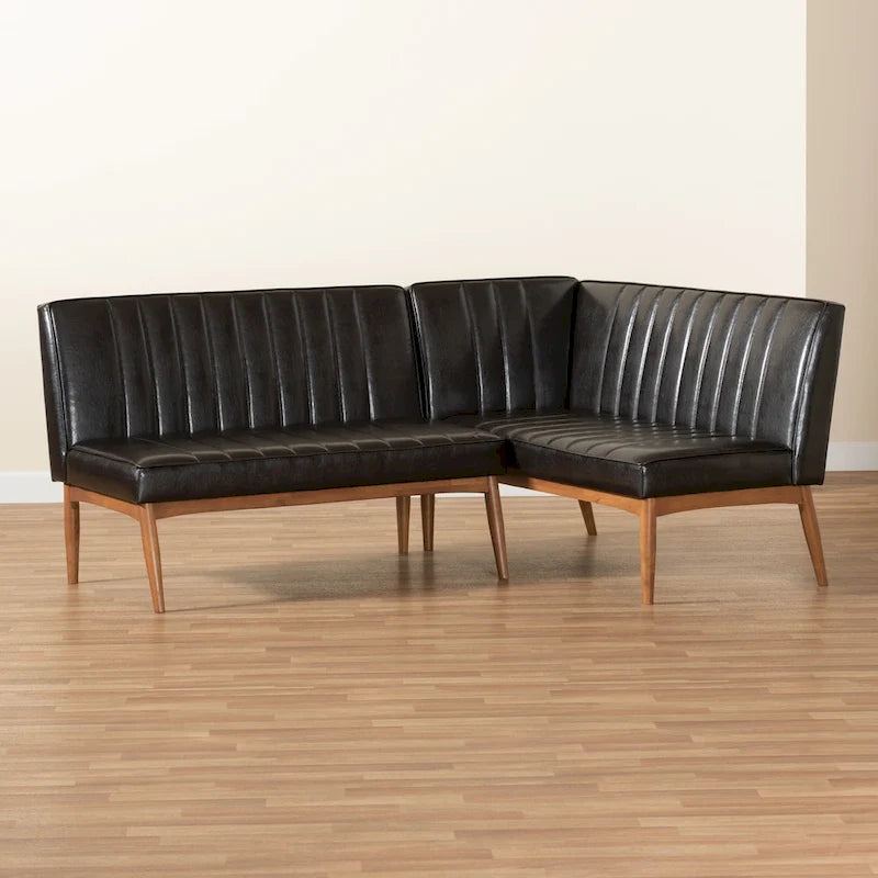2-teilige Essnischen-Bankettgarnitur Daymond im modernen Mid-Century-Stil